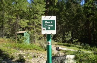 Rock Oven 11 sign, Kettle Valley Railway Naramata Section, 2010-08.